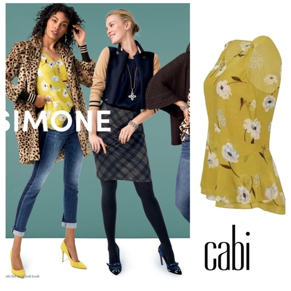 CAbi 3782 Dazzle Yellow Sleeveless Top - Picture 2 of 8